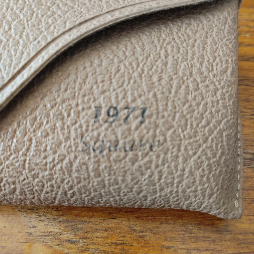 Ray-Ban Beige Eyeglass Case with Embossed Logo 
